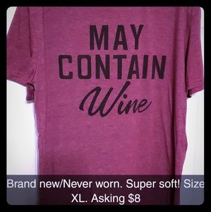 Wine T-shirt, size XL